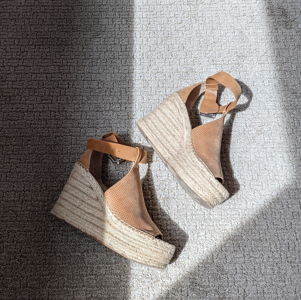 Marc Fisher espadrille wedges, size 7